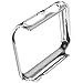 Honest kin Watch Case for iWatch 38 Series 2, with Build in Screen Protector Class Honest kin Thin Pc Plated Plating Protective Bumper Case for Apple Watch 38 mm 2st Generation (Silver)