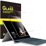 Luibor Surface Pro 6 Screen Protector Ultra-thin 9H Hardness Highest Quality HD clear Tempered Glass Screen Protector for Microsoft Surface Pro 6 Tablet / Surface Pro (5th Gen) / Surface Pro 4 (2Pcs)
