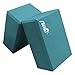 Fledo Yoga Blocks (Set of 2) 9″x6″x4″ – EVA Foam Brick, Featherweight and Comfy – Provides Stability and Balance – Ideal for Exercise, Pilates, Workout, Fitness & Gym (Turquoise)thumb 2