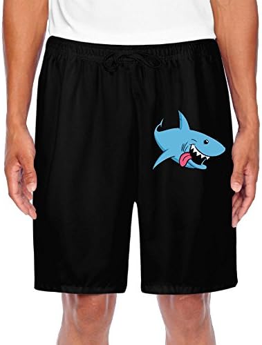 W78Kwk-J Shark Clipart Sweatpants Shorts Gym Training Bodybuilding Exercise Casual Elastic Men Trousers Short