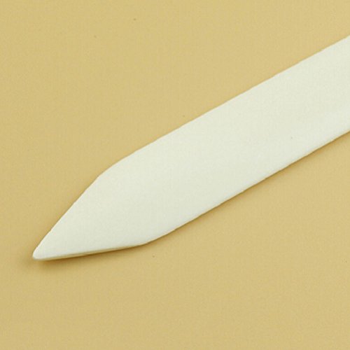 Bone Folder Creaser Scoring Folding Creasing Paper Leather DIY Craft Tool,White (1Pcs)