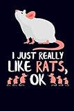 I Just Really Like Rats, OK: Rat Journal Notebook by Eve Emelia