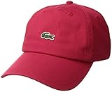 Lacoste Men's Small Croc Strapback Cap, Red, One Size