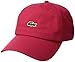 Lacoste Men's Embroidered Crocodile Cotton Cap, red, One Size