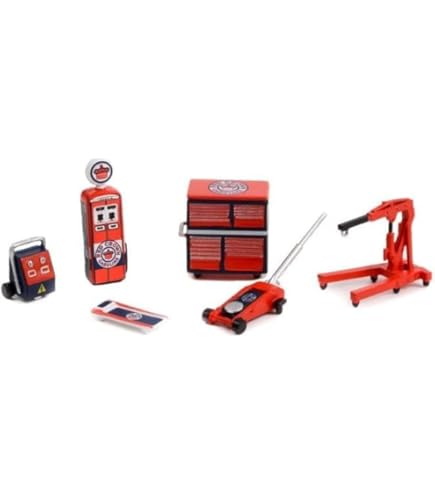 Amazon.com: ModelToyCars Union 76 Four-Post Lift, Orange and Blue