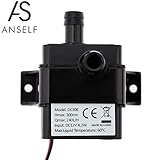 Anself Ultra-quiet DC12V 4.2W Water Oil Pump Waterproof Submersible for Pond Fountain Circulating