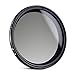 K&F CONCEPT 62mm Variable ND2-ND400 ND Lens Filter (1-9 Stops) for Camera Lens, Adjustable Neutral Density Filter with Microfiber Cleaning Cloth (B-Series)