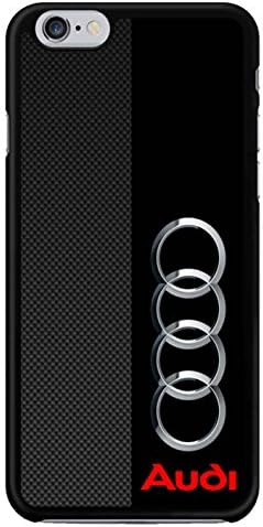 Audi Logo On A Field Of Black And Simulated Carbon Fiber Cases Iphone 5 / 5S