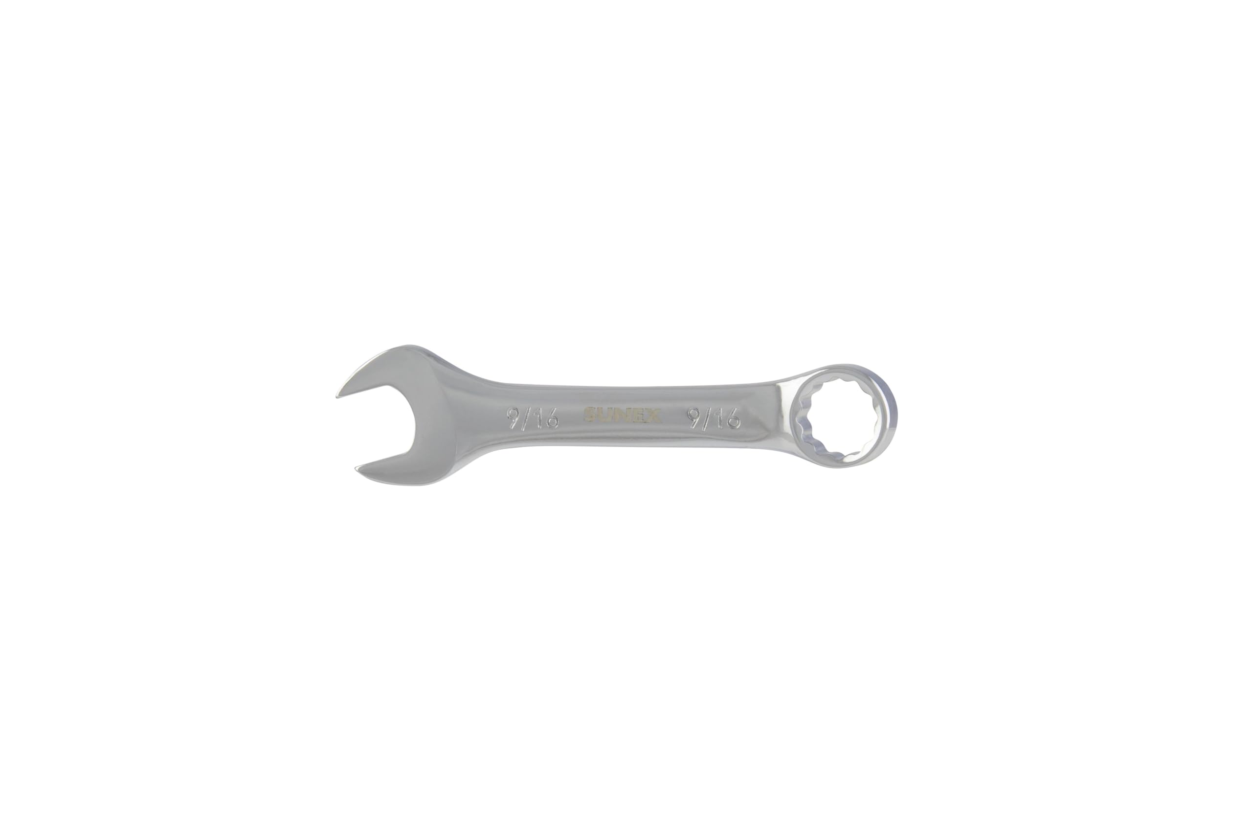 Sunex 993018 9/16" Fully Polished Stubby Combination Wrench