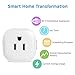 WiFi Smart Plug,EletecPro 2 Packs Mini Wireless Remote Control Timing Socket Outlet Compatible with Amazon Google Home No Hub Required (2 packs)