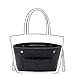 VANCORE Felt Insert Purse Organizer Handbag Cosmetic Travel Bag for Women Dark grey Small