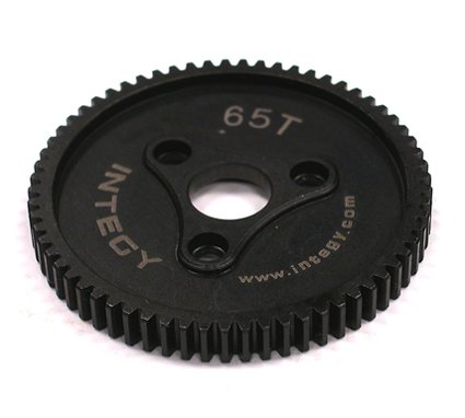 Integy RC Model Hop-ups T4104 Steel 0.8 Spur Gear 65T for 1/10 E-Revo (-2017), Summit, T-Maxx 3.3 & BL E-Maxx