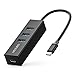 USB C HUB, UCOUSO 4 in 1 USB C to 3 USB 3.0 HUB, USB Type C HUB with 60W PD Power Delivery Charging Port, Portable Multiport USB C to Power Delivery Charging Port Adapter for MacBook Pro and More