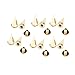 50PCS 10mm Cone Spikes Screwback Studs Leather Craft DIY Goth Punk Spot Gold