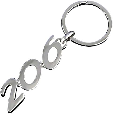 heshengj Novelty for Peugeot Car Keychain Key Rings Holder Buckle Hollow Auto Keyrings for Peugeot 206 Car Accessories Alloy Key Chain