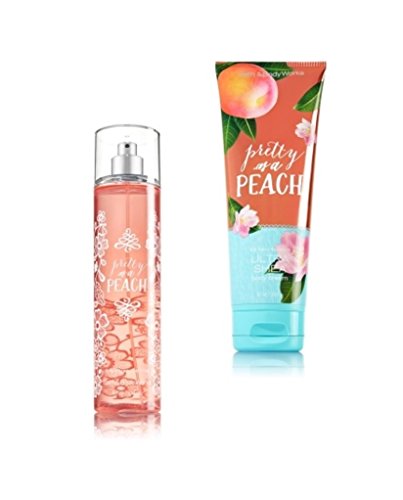 Bath & Body Works ~ Signature Collection ~* Pretty as a Peach *~ Gift Set~ Fine Fragrance Mist & Ultra Shea Body Cream