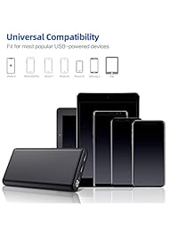 Portable Charger 24800mAh High Capacity Power Bank Enhanced External Battery Packs Charger Dual Output with LCD Digital Display Charging Portable Phone Charger for Smartphone, Android,Tablet and More