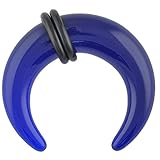 One Acrylic Pincher: 14g Blue (SOLD INDIVIDUALLY. ORDER TWO FOR A PAIR.)