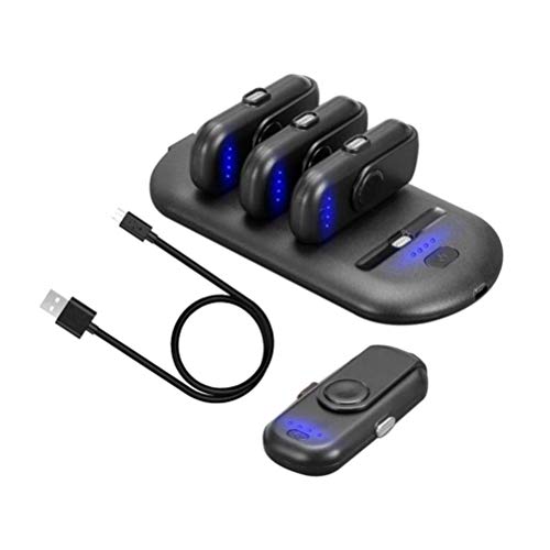 Magnetic Power Bank Kit, Wellcows Mini Portable Power Pack with 4 Charging Packs Polymer Lithium Battery USB Charge Cable Compatible for Apple Android and Typ C Phones, Magnetic Charging Station