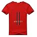 Rock Music Best-Cotton Quality Prefer Gucci Men TeeShirts Large Red
