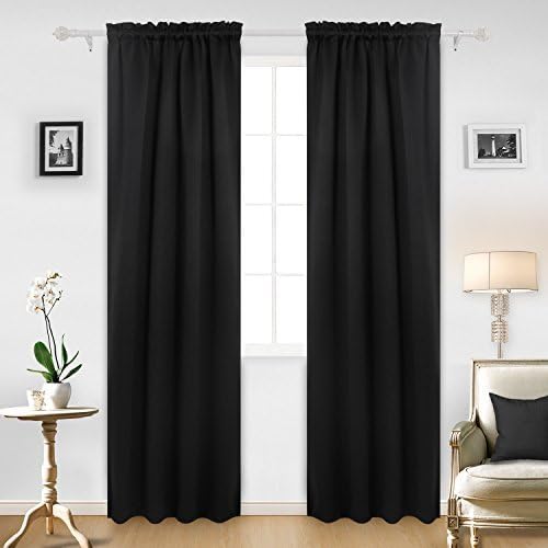 Amazon Com Deconovo Blackout Curtains Rod Pocket Curtains Room
