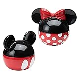 Disney Mickey Mouse and Minnie Mouse Ceramic Salt and Pepper Shaker Set