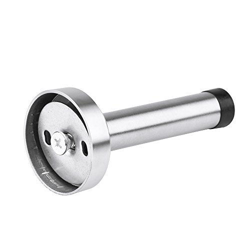 Wall Door Stopper Stainless Steel Door Stopper with Sound Dampening Rubber Bumper Brushed Finish 3.74inch 4 Pack