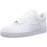 Nike Mens Air Force 1 Low Top Lace Up Running Sneaker, Grey, Size 12.0
