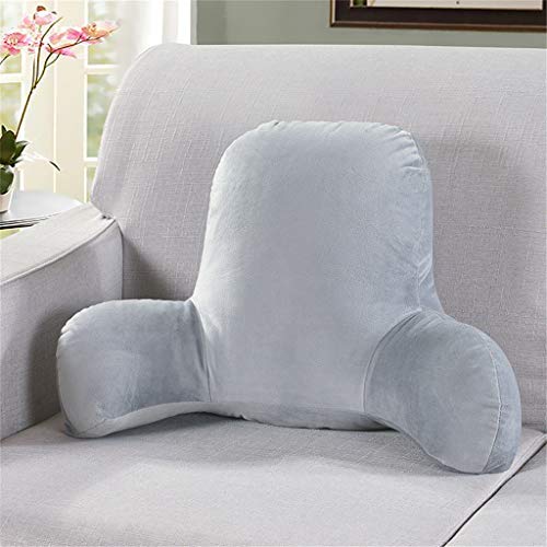 Swyss Corduroy Big Backrest Reading Bed Rest Pillow Arms with Arms