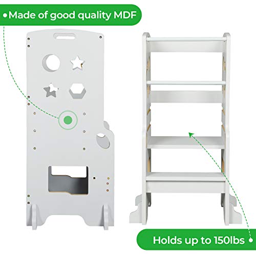 ADORNEVE Kitchen Stool for Kids Height Adjustable Toddler Kitchen Stool