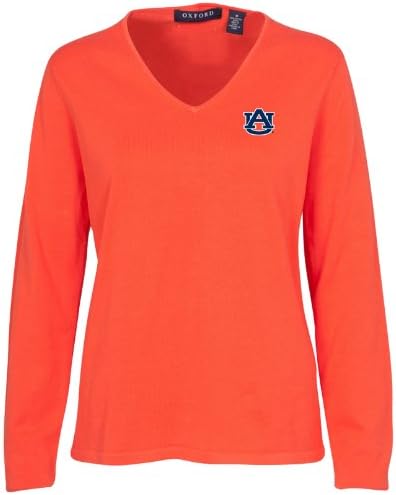 Amazon.com : Oxford NCAA Auburn Tigers Women's Carson V-Neck Sweater : Sports Fan Sweaters 