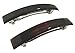 Parcelona French Bar Set of 2 Black and Shell Brown Celluloid Automatic Strong Hold Grip Hair Clips for Women No Slip Durable Hair Clip Barrette Styling Paris Hair Accessories, Made in France (Large)