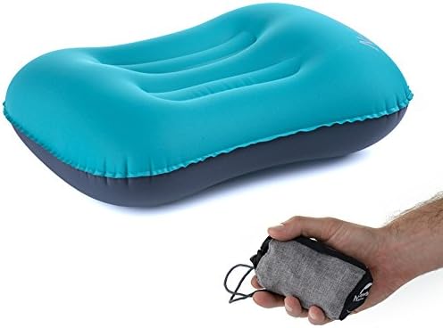 Kalili Ultralight Travel Camping Inflating Pillow Aeros Neck Protective Pillow (Blue)