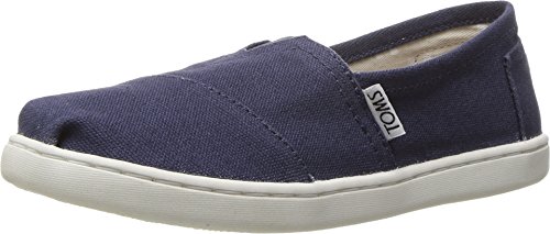 TOMS Alpargatas Shoe - Kids  Navy Canvas, 12.0