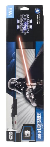 POWER A Star Wars: The Force Unleashed II Darth Vader Light-Up Lightsaber - Nintendo Wii