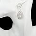 Long Way Bridal Wedding Jewelry Beautiful Dazzle Crystal Dangle Fashion 3D Earring Silver Plated…