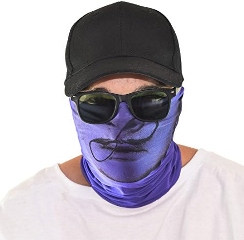 Santa Playa Maskies by, Fun Breathable Face Mask for Biking, Hiking, Running, Outdoors, Festivals, Partying :: Salvador Dalicious