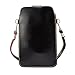 Cell Phone Bag, Dteck Crossbody PU Leather Mini Phone Pouch with Detachable Shoulder Strap for iPhone X, 8/7/ 6s Plus, 8/7/6s/5s, Samsung S8 / 7/6 Edge, J3/7 and Other 5.5 inch Smartphones (Black)