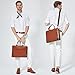 BOSTANTEN Briefcase for Women Leather Laptop Bag Lawyer Business Vintage Slim Work Bags
