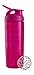 BlenderBottle SportMixer Signature Sleek Shaker Bottle, Geo Lace Pink, 28-Ounce