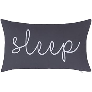 DecorHouzz Sleep Sentiment Ivory Embroidered Pillow Cover Cushion Cover Pillow Cases Throw Pillow Decorative Pillow Wedding Birthday Anniversary Gift 12