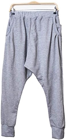 Danzcjg Fashion Sweatpants Low Crotch Loose Casual Trousers Dancing Hip Hop Harem Pants Cross-Pants Calf-Length Pants As Picture L