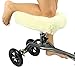 Vive Mobility Knee Walker Pad Cover - Plush Synthetic Faux Sheepskin Scooter Cushion - Accessory for Knee Roller - Leg Cart Improves Comfort During Injury (Off-White)
