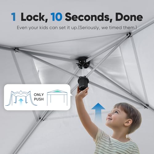 Quictent 10x10 Pop Up Screened Canopy Tent with Mosquito Netting, Waterproof & UV Protected image 19