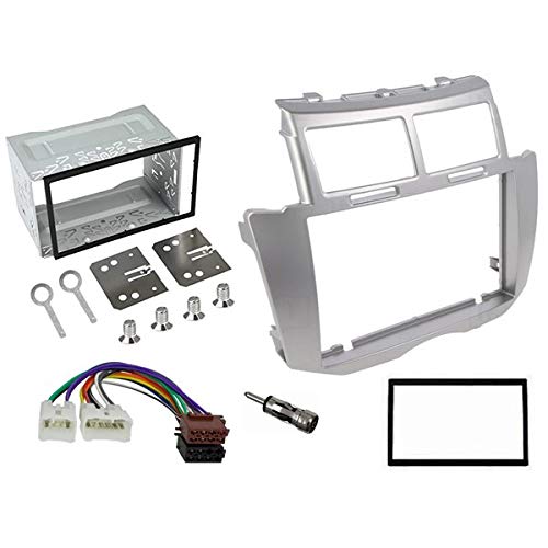 Sound-way - 2 DIN in dash car stereo adapter mounting fascia kit for Toyota Yaris 2005-2011 - 2D-YARIS09
