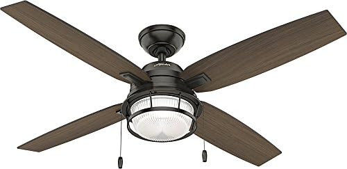 Hunter Ocala Indoor Outdoor Ceiling Fan With Led Light And Pull Chain Control