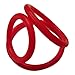 Penile Cock Ring Silicone Male Erection Enhancement Stay Hard Set of 3 Cockrings (Red) Discreet Packaging