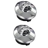 HERCOO License Plate Lights Lamp Lens Chrome Housing Compatible with 1999-2015 Ford F150 F250 F350 F450 F550 Super Duty Bronco Ranger Excursion Expedition Explorer F53 Step Bumper Truck, Pack of 2