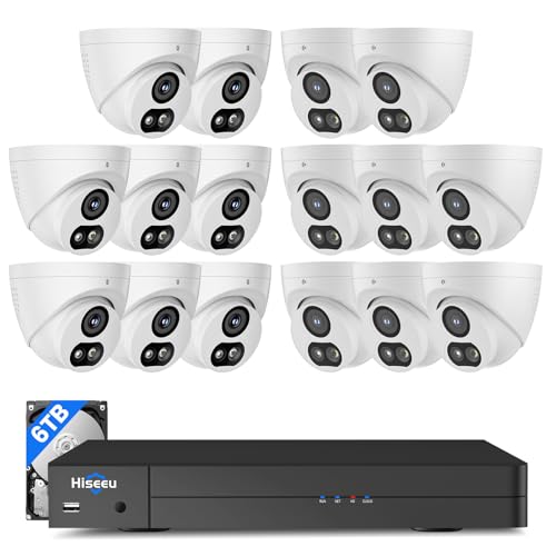 Hiseeu 12MP 16 Channel NVR Security System
