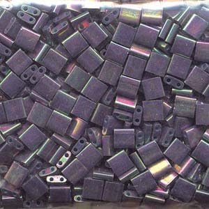 Miyuki 5mm Tila 2 Hole Square Beads BRONZE METALLIC IRIS Crystal Beads 7.2Gr No 1898